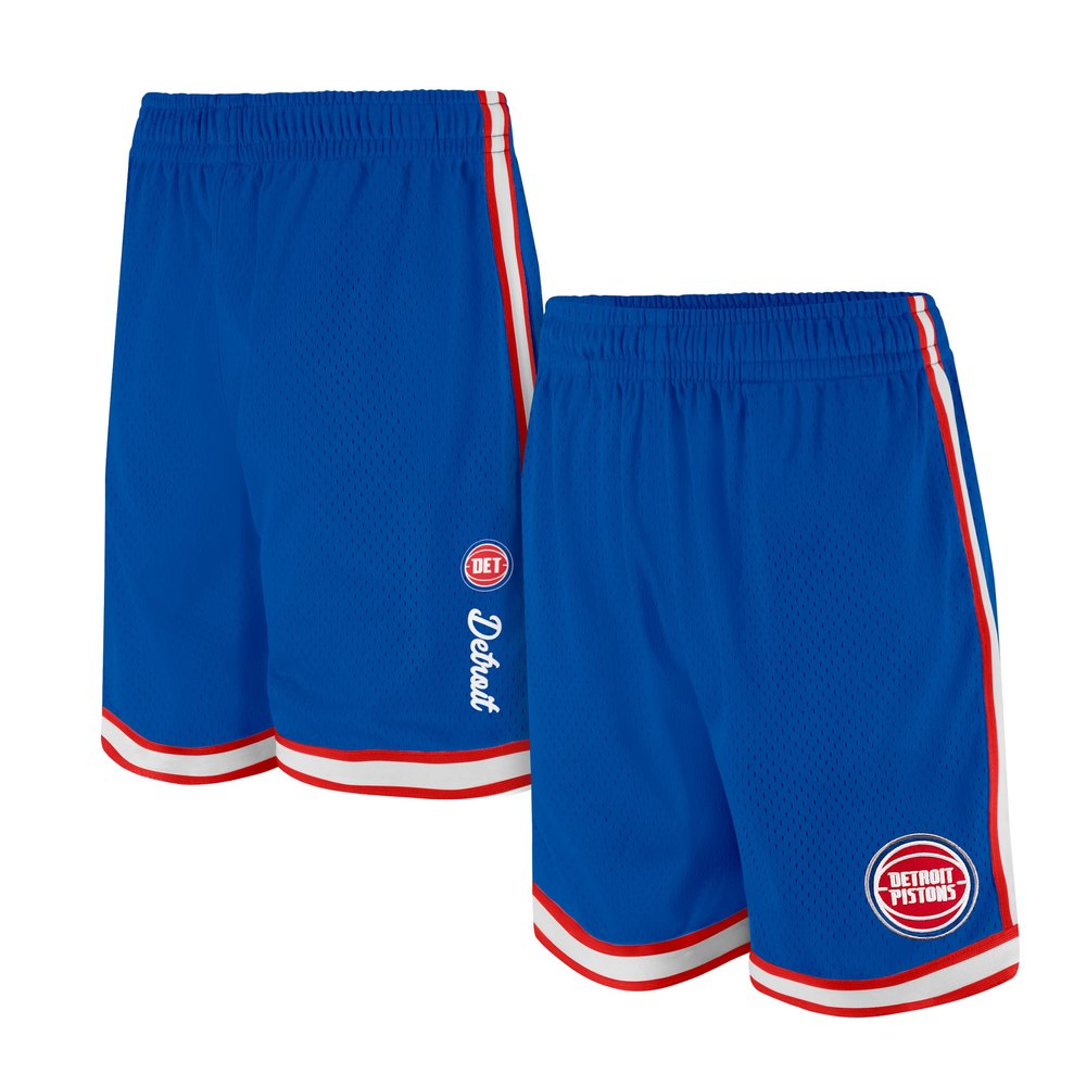 Ultra Game NBA Official Mens Slam Active Basketball Training Shorts - Unisex, Detroit Pistons, Team Color, XX-Large