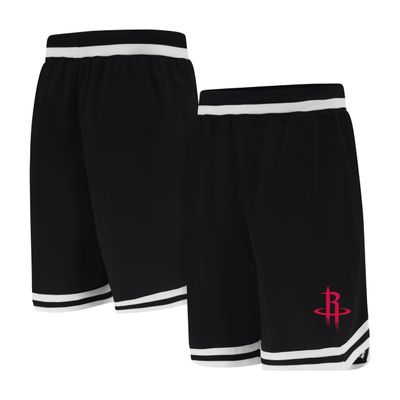 Ultra Game NBA Official Mens Supreme Basketball Training Shorts - Unisex, Houston Rockets, Black, Medium