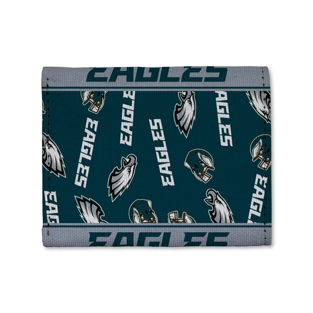 Rico Industries NFL Football Philadelphia Eagles Canvas Trifold Wallet - Great Accessory