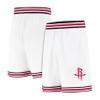 Ultra Game NBA Official Mens Showtime Active Basketball Training Shorts - Unisex, Houston Rockets, White, Large view 1
