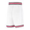 Ultra Game NBA Official Mens Showtime Active Basketball Training Shorts - Unisex, Houston Rockets, White, Large view 3