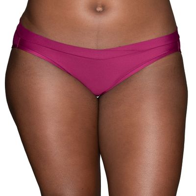 Vanity Fair Womens Beyond Comfort Panties Bikini Style Underwear, Silky Stretch - Berry Best, 8 US