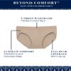 Vanity Fair Womens Beyond Comfort Panties Bikini Style Underwear, Silky Stretch - Berry Best, 8 US view 3