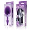 Sexy Gift Set Bundle of Cottontails, Silicone Bunny Tail Butt Plug, Ribbed Purple and Icon Brands The Silver Starter, Bejeweled Stainless Steel Plug, Violet view 1