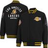 Ultra Game NBA Official Mens Game Time Varsity Jacket - Unisex, Los Angeles Lakers, Team Color, Small view 1