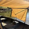 Beige Canoe/Kayak Sun Shade/Canopy Bimini Top Conestoga Wagon Style with 2 Differently Sized Sets of Removable Zippered Side Curtains for Maximum Sun Protection and Complete Customization view 2
