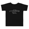 1972 Chevy Nova Black Silhouette American Muscle Car Owner Graphic T-Shirt | Car Enthusiast Gift | Toddler