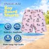 INGEAR Little Boys Quick Dry Swim Trunks UPF 50+ Beach Board Shorts Sizes 2T-14 Vibrant Patterns for Summer Adventures view 3