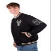 Ultra Game NBA Official Mens Game Time Varsity Jacket - Unisex, Milwaukee Bucks, Team Color, X-Large view 3