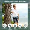 Kanu Surf Boys Playa Quick Dry UPF 50+ Beach Swim Trunks, Windsurf Black, 10-12 US view 2