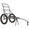 Bakcou - Folding Utility eBike Trailer - Hitch Attachment, Axle Extenders, 16x3 Fat Tires, Heavy-Duty Cargo Storage Cart with Canvas Liner view 1