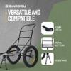 Bakcou - Folding Utility eBike Trailer - Hitch Attachment, Axle Extenders, 16x3 Fat Tires, Heavy-Duty Cargo Storage Cart with Canvas Liner view 4