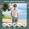 Kanu Surf Boys Playa Quick Dry UPF 50+ Beach Swim Trunks, Ripple Charcoal, 14-16 US view 2