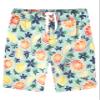 Kanu Surf Boys, Reflection Quick Dry UPF 50+ Beach Swim Trunk, Citrus Aqua, 4T view 1