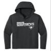 CornBorn Nebraska Omaha Mavericks Tee Shirt - Women's Long Sleeve Hooded Shirt Omaha Mavericks Stripe Fade - Black - Large view 1