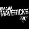 CornBorn Nebraska Omaha Mavericks Tee Shirt - Women's Long Sleeve Hooded Shirt Omaha Mavericks Stripe Fade - Black - Large view 2