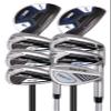 Rife Golf Mens Stiff Flex Stainless Steel Shafts RX5#6-SW Iron Set + RX5#4 Hybrid & #5 Graphite Shaft Hybrid Woods Golf Clubs view 1