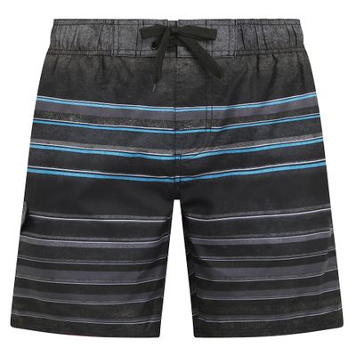 Kanu Surf Boys Playa Quick Dry UPF 50+ Beach Swim Trunks, Windsurf Black, 14-16 US