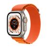 Apple Watch Ultra [GPS + Cellular 49mm] Titanium Case with Orange Alpine Loop, Small (Renewed) view 1