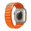 Apple Watch Ultra [GPS + Cellular 49mm] Titanium Case with Orange Alpine Loop, Small (Renewed) view 3