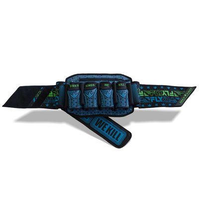 Bunkerkings Fly2 Strapless Paintball Harness Pod Packs - 4+7 Royal Teal