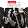 Hornady Dual-Lid Gun Lock Box - Two Compartment Portable Lock Box with Separate Lid and Lock - This Small Gun Safe Stores Handguns and Ammo Separately - Measures 11 x 10 x 2 Inches - Item 95229 view 3
