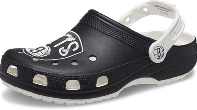 Crocs Unisex-Adult NBA Classic Clogs, Basketball Gifts, Brooklyn Nets, 5 Men/7 Women