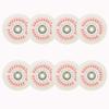 JHKJ Inline Skate Wheels 8 Pack Luminous Flash Inline Skates Replacement Wheel Light-up Wheels with Bearings, Red,80mm view 1