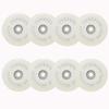 JHKJ Inline Skate Wheels 8 Pack Luminous Flash Inline Skates Replacement Wheel Light-up Wheels with Bearings, White,80mm view 1