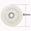 JHKJ Inline Skate Wheels 8 Pack Luminous Flash Inline Skates Replacement Wheel Light-up Wheels with Bearings, White,80mm view 2