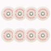 JHKJ Inline Skate Wheels 8 Pack Luminous Flash Inline Skates Replacement Wheel Light-up Wheels with Bearings, Red,72mm view 1
