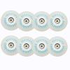 JHKJ Inline Skate Wheels 8 Pack Luminous Flash Inline Skates Replacement Wheel Light-up Wheels with Bearings, Blue,60mm view 1
