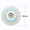 JHKJ Inline Skate Wheels 8 Pack Luminous Flash Inline Skates Replacement Wheel Light-up Wheels with Bearings, Blue,60mm view 2