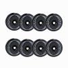 JHKJ Inline Skate Wheels 90A Outdoor Skate Wheels with Bearings Black Set of 8 72mm/76mm/80mm for Concrete Sidewalks Roads,72mm view 1