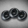 JHKJ Inline Skate Wheels 90A Outdoor Skate Wheels with Bearings Black Set of 8 72mm/76mm/80mm for Concrete Sidewalks Roads,72mm view 4