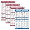 Palace Learning 4 Pack - Resistance Bands Workout Posters Volume 1, 2 & 3 + Dumbbell Exercise Chart (LAMINATED, 18" x 24") view 1