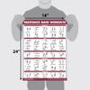 Palace Learning 4 Pack - Resistance Bands Workout Posters Volume 1, 2 & 3 + Dumbbell Exercise Chart (LAMINATED, 18" x 24") view 2