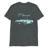 1964 Thunderbird T-Bird Classic Car Custom Collector Cars Art American Automotive Nostalgia T-Shirt Dark Heather view 1