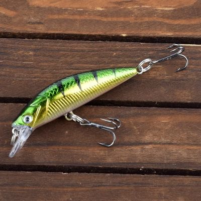 HUFFA Mini Fishing Minnow 5.5CM 5.7G Sinking Small Wobblers Fish Crank Artificial Bait Bass Trout Perch Fishing Lures (Color : CC94-5)