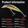 HUFFA Mini Fishing Minnow 5.5CM 5.7G Sinking Small Wobblers Fish Crank Artificial Bait Bass Trout Perch Fishing Lures (Color : CC94-5) view 3