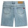 KIDSCOOL SPACE Little Boys Slim Fit Mid-Thigh Denim Shorts, Ripped Soft Elastic Band Inside Half Jean Pants,Light Blue,6 view 3