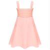 YONGHS Flower Girls Formal Dress Kids 3D Applique Asymmetric Chiffon Bridesmaid Wedding Party Evening Gown Pink 6 Years view 2