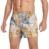 Aflyko Easter Novelty Boxer Shorts Cute Bunny Rabbits Relaxed Fit Boxers Buttoned Fly Spring Men's Underwear, XL view 1