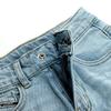 KIDSCOOL SPACE Baby Boys Slim Fit Mid-Thigh Denim Shorts, Ripped Soft Elastic Band Inside Half Jean Pants,Light Blue,9 Months view 4