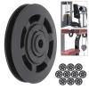 Keenso Pulley Wheel Bearing, Durable Nylon Construction, Fits All Fitness Equipment, 95mm, 10pcs for Fitness Gym, Home Workout, Yoga, Pilates, Weight Training, Cardio Equipment view 2