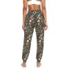 Yasala Floral Mushrooms Women Harem Pants Baggy Yoga Pants Hippie Palazzo Pants Casual Athletic Workout Sweatpants view 3