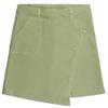 KIDSCOOL SPACE Big Girls Summer Skirt,Elastic Band Inside Soft Strechy Cotton Denim Girl Dress Shorts,Green,12 view 1