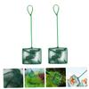 DECHOUS 6pcs Portable Fish Tank Nets Catching Nets for Outdoor Fishing for Fish for Boys and Girls and Beginners Versatile Use for and Stream Fishing Green view 2