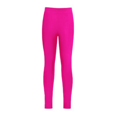 Freebily Kids Girls Athletic Leggings Active Dance Tights Yoga Running Workout Jegging Pants Sportswear Activewear Rose 8 Years