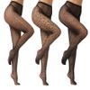 EVERSWE High Waist Fishnet Tights, Thigh High Suspender Stockings (AST3P-B, SM) view 1